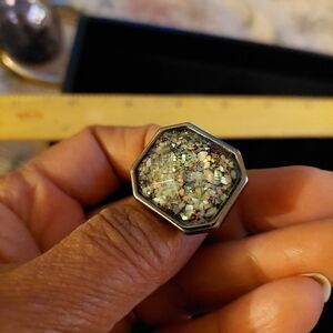 Vintage* Lia Sophia Blue/Green Odessy Ring. Size 6